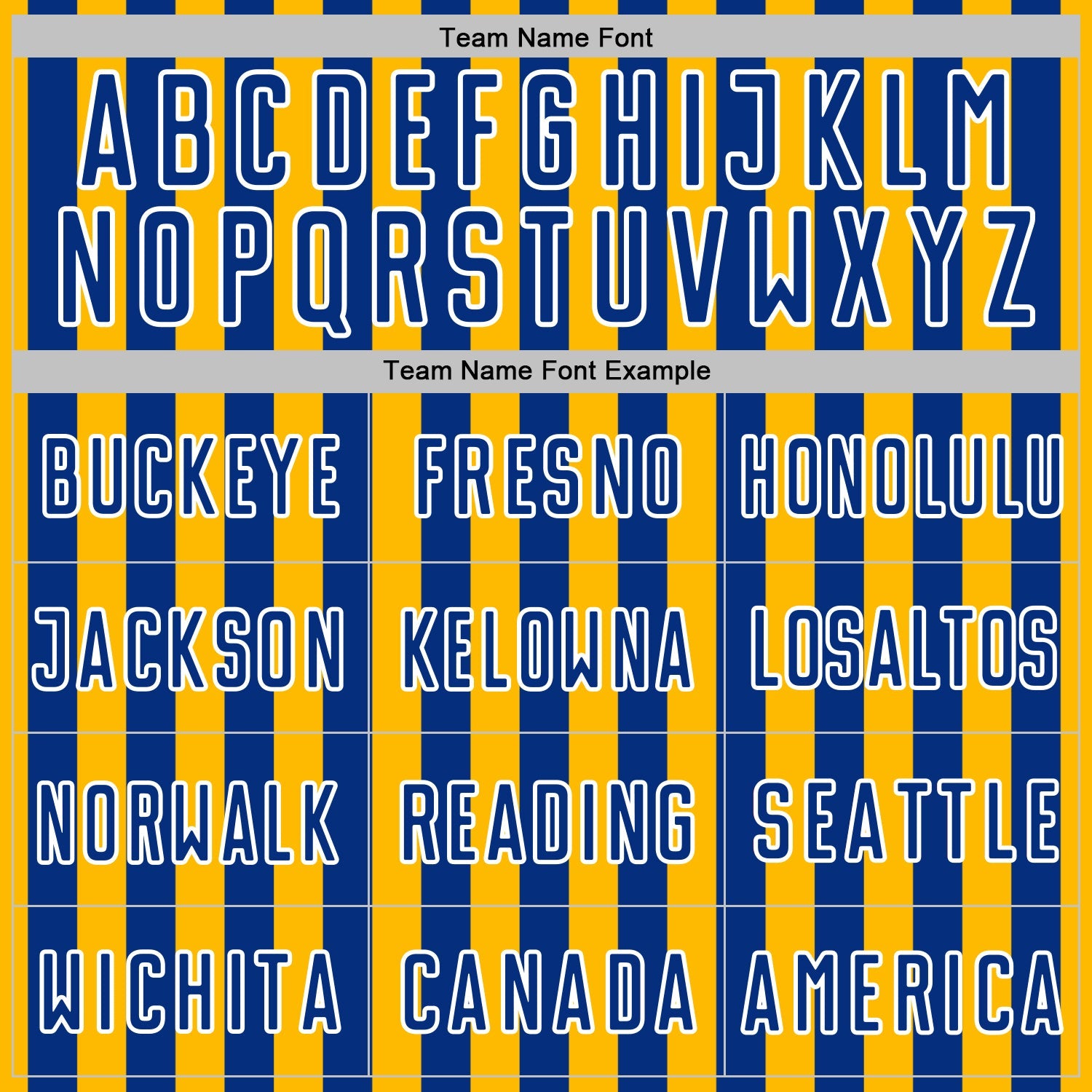 Custom Gold Royal-White Stripe Sports Sublimation Soccer Uniform Jersey