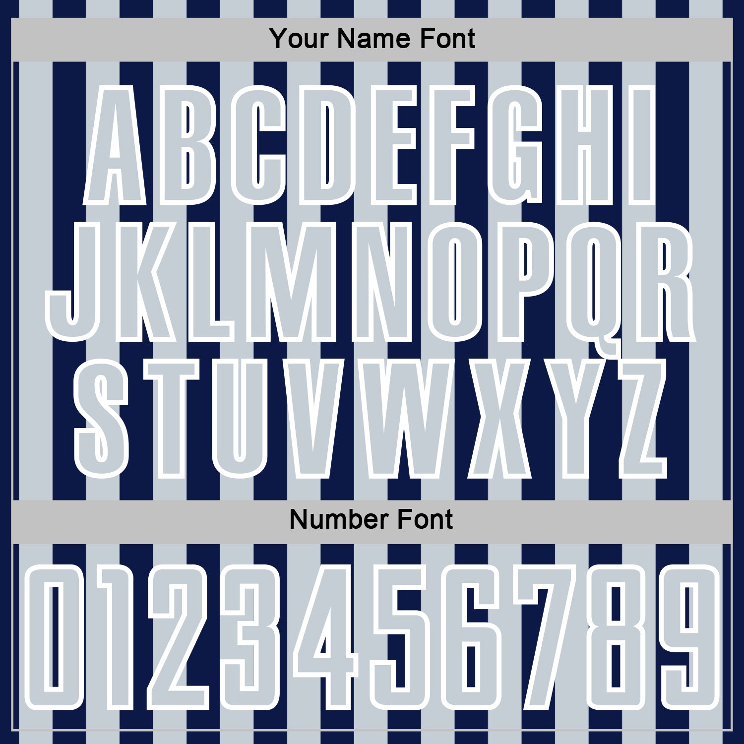 Custom Navy Silver-White Stripe Sports Sublimation Soccer Uniform Jersey