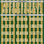 Custom Green Old Gold-White Stripe Sports Sublimation Soccer Uniform Jersey