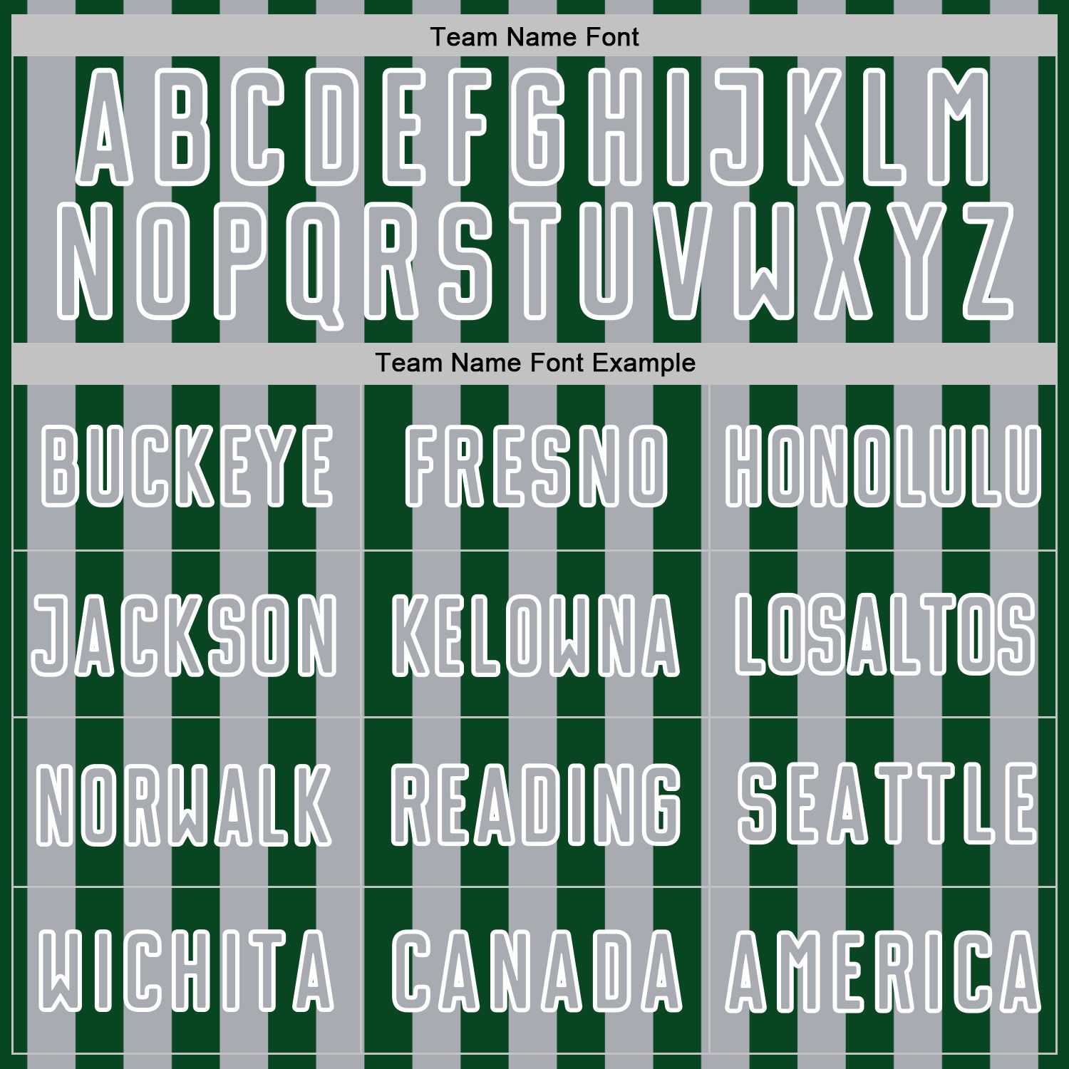 Custom Green Gray-White Stripe Sports Sublimation Soccer Uniform Jersey