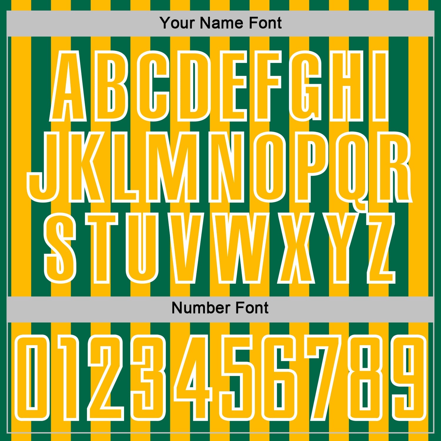 Custom Kelly Green Gold-White Stripe Sports Sublimation Soccer Uniform Jersey