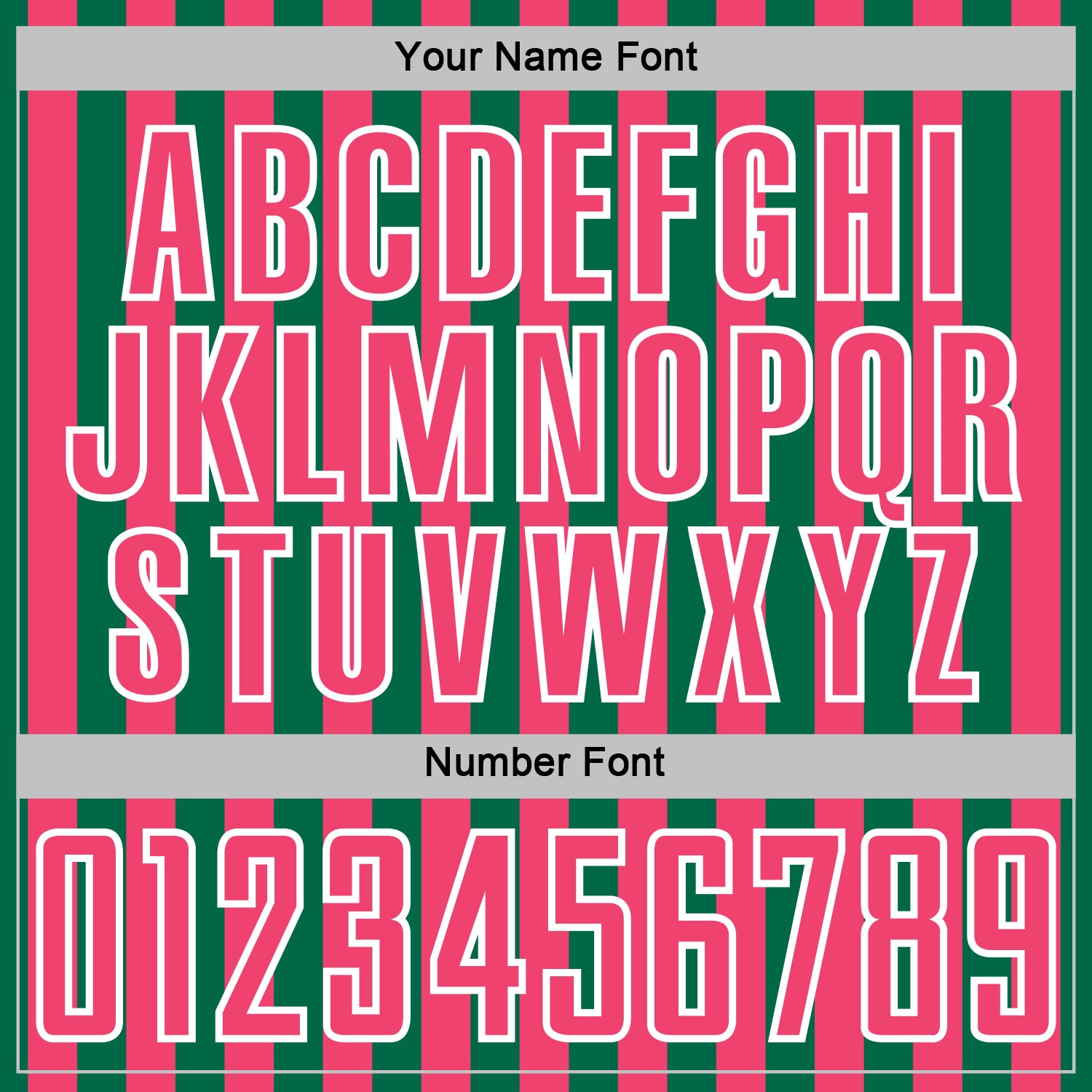 Custom Kelly Green Neon Pink-White Stripe Sports Sublimation Soccer Uniform Jersey