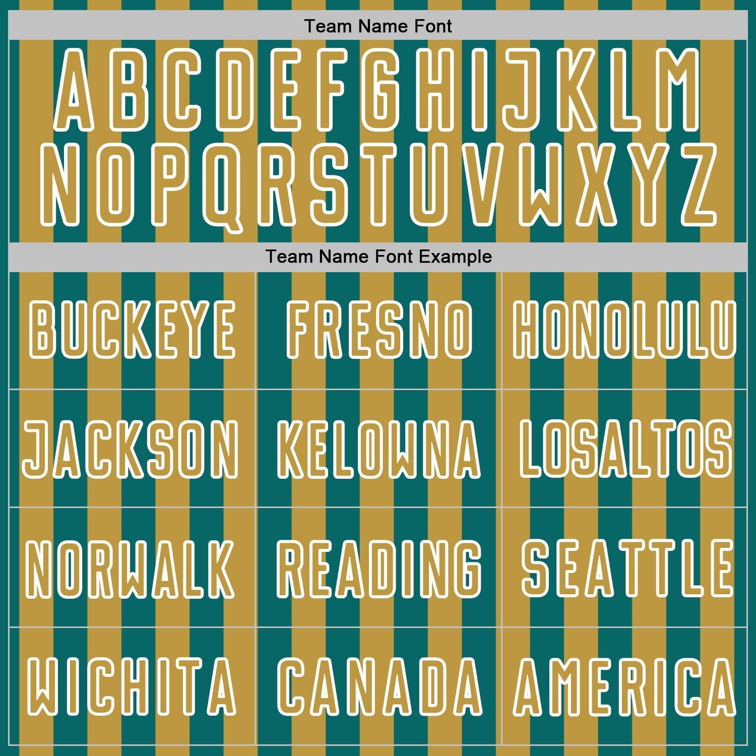 Custom Teal Old Gold-White Stripe Sports Sublimation Soccer Uniform Jersey