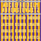 Custom Purple Gold-White Stripe Sports Sublimation Soccer Uniform Jersey