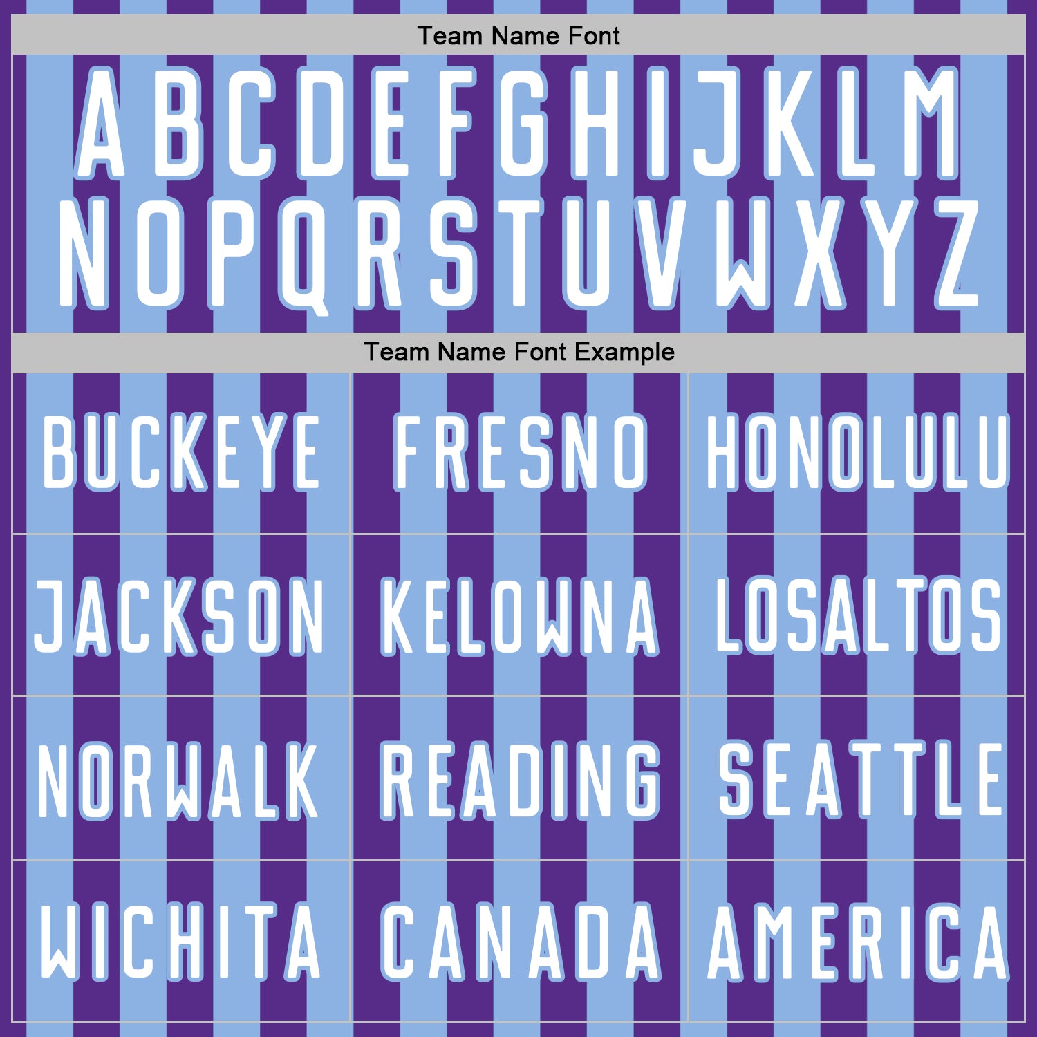 Custom Purple White-Light Blue Stripe Sports Sublimation Soccer Uniform Jersey