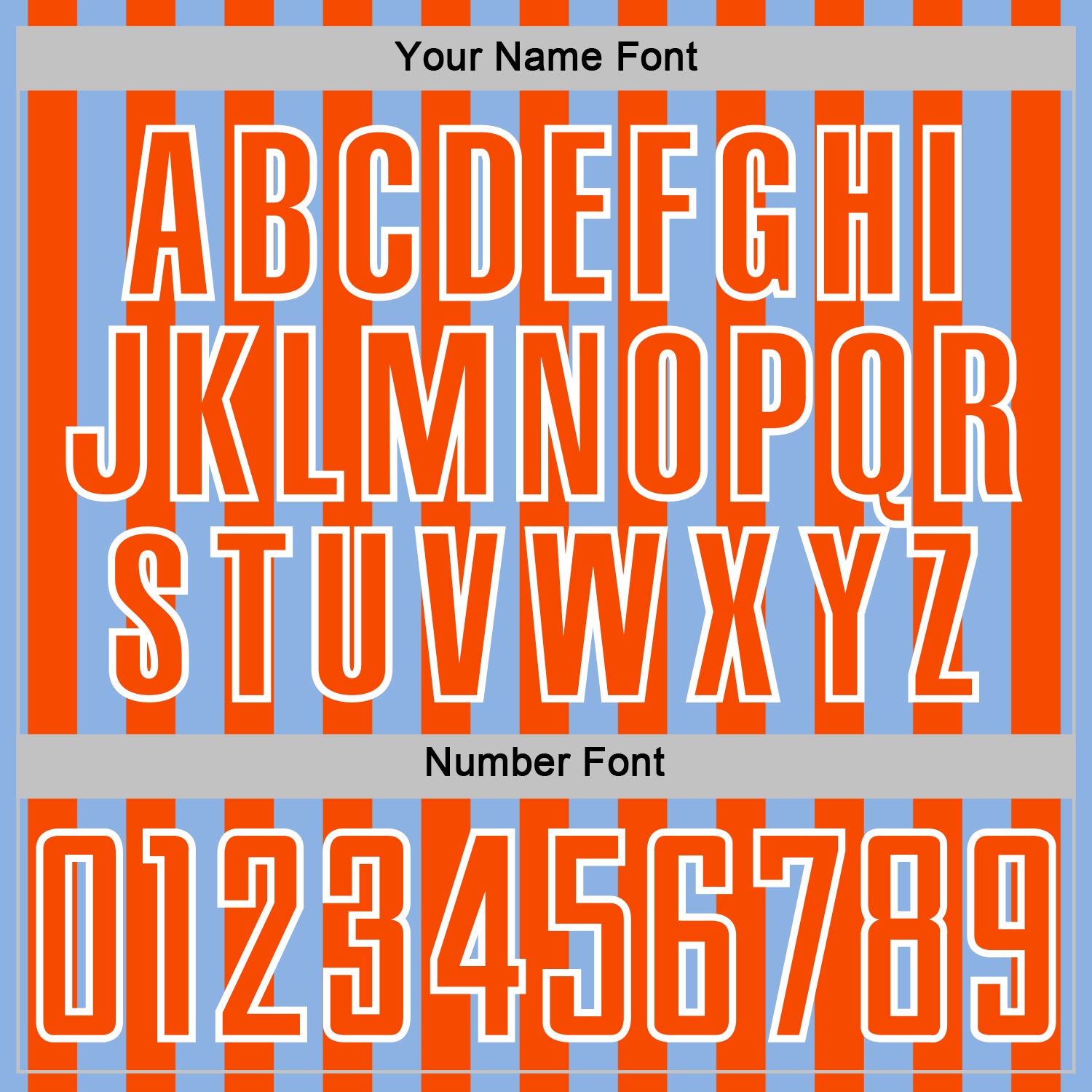 Custom Light Blue Orange-White Stripe Sports Sublimation Soccer Uniform Jersey