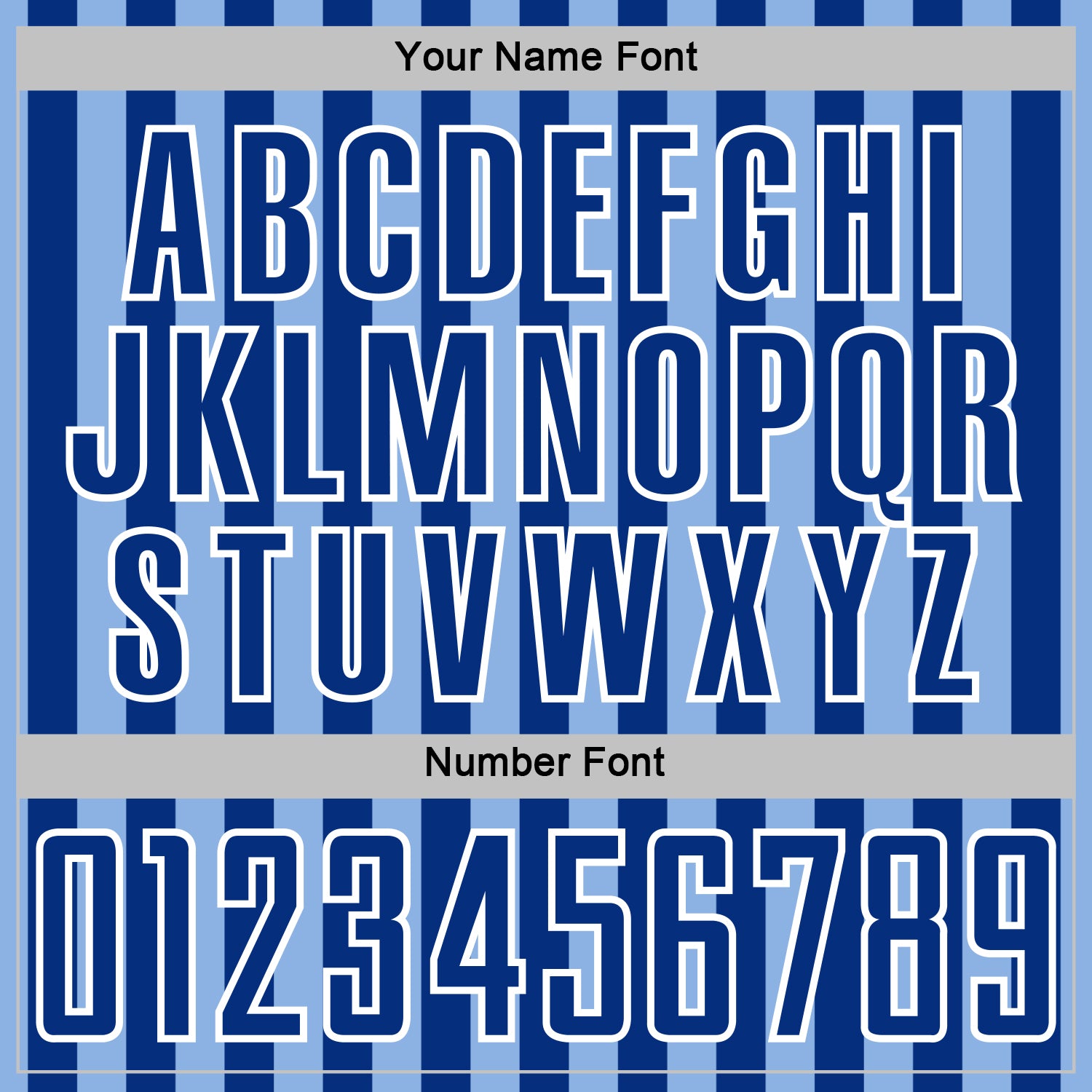 Custom Light Blue Royal-White Stripe Sports Sublimation Soccer Uniform Jersey