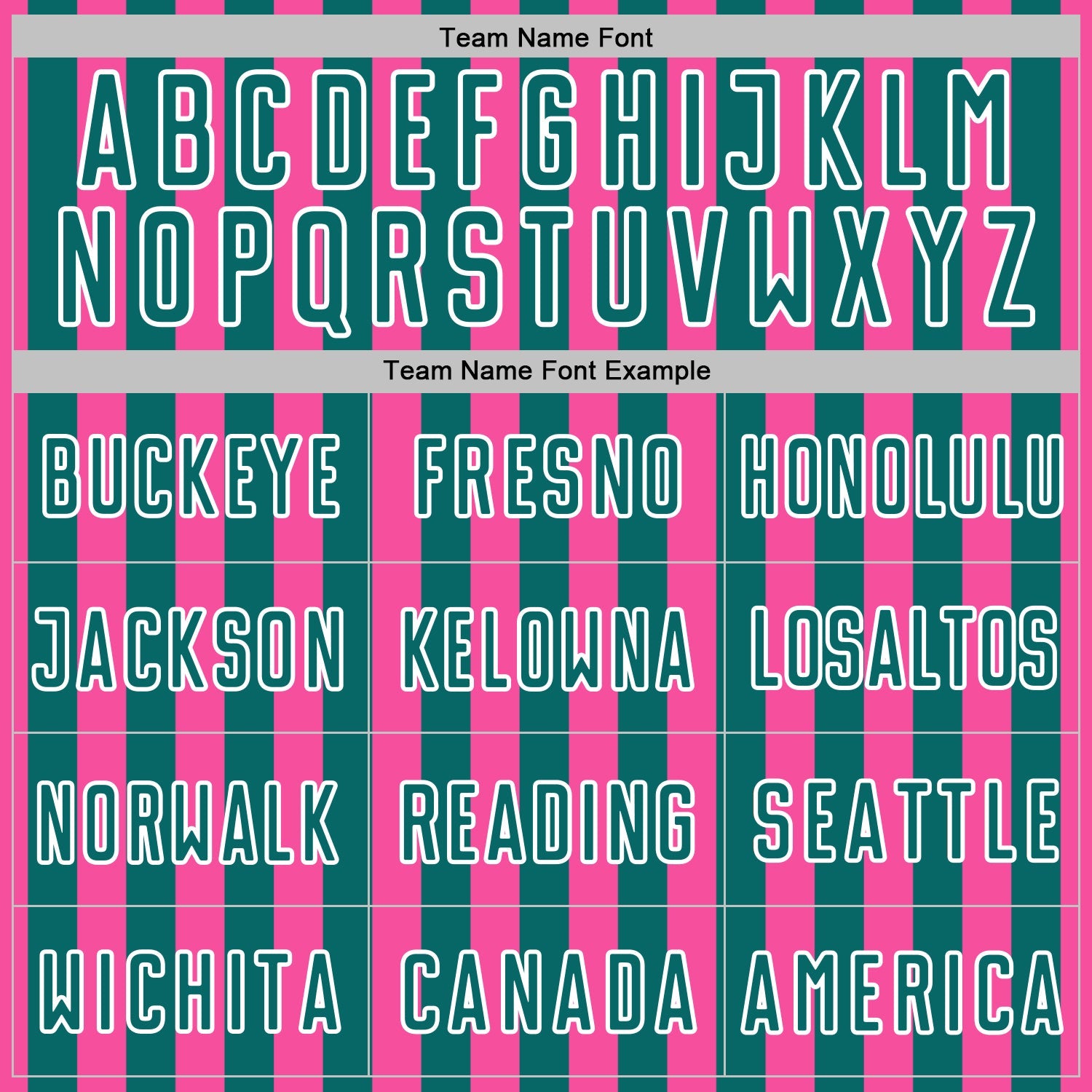 Custom Pink Teal-White Stripe Sports Sublimation Soccer Uniform Jersey