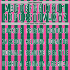 Custom Pink Kelly Green-White Stripe Sports Sublimation Soccer Uniform Jersey