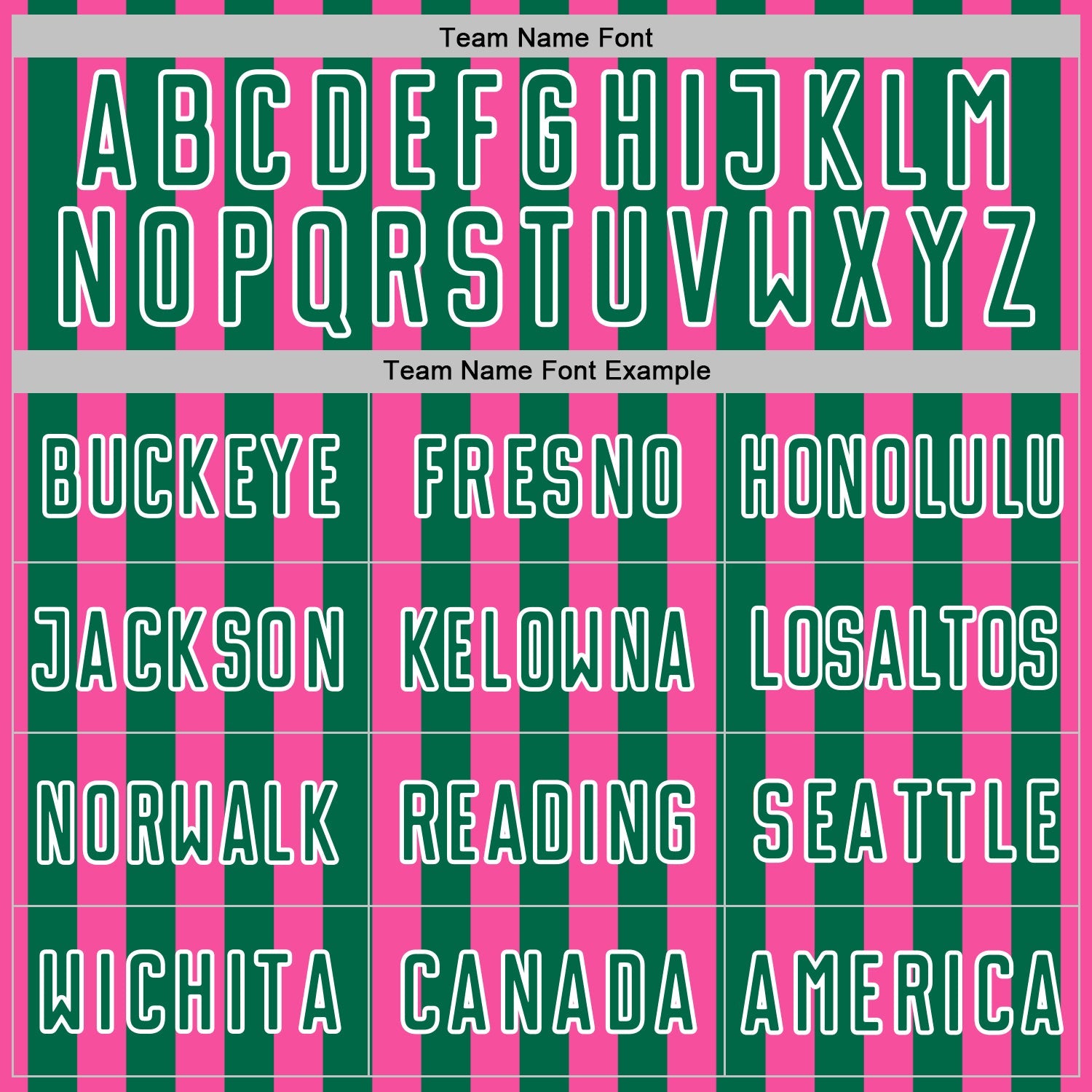 Custom Pink Kelly Green-White Stripe Sports Sublimation Soccer Uniform Jersey