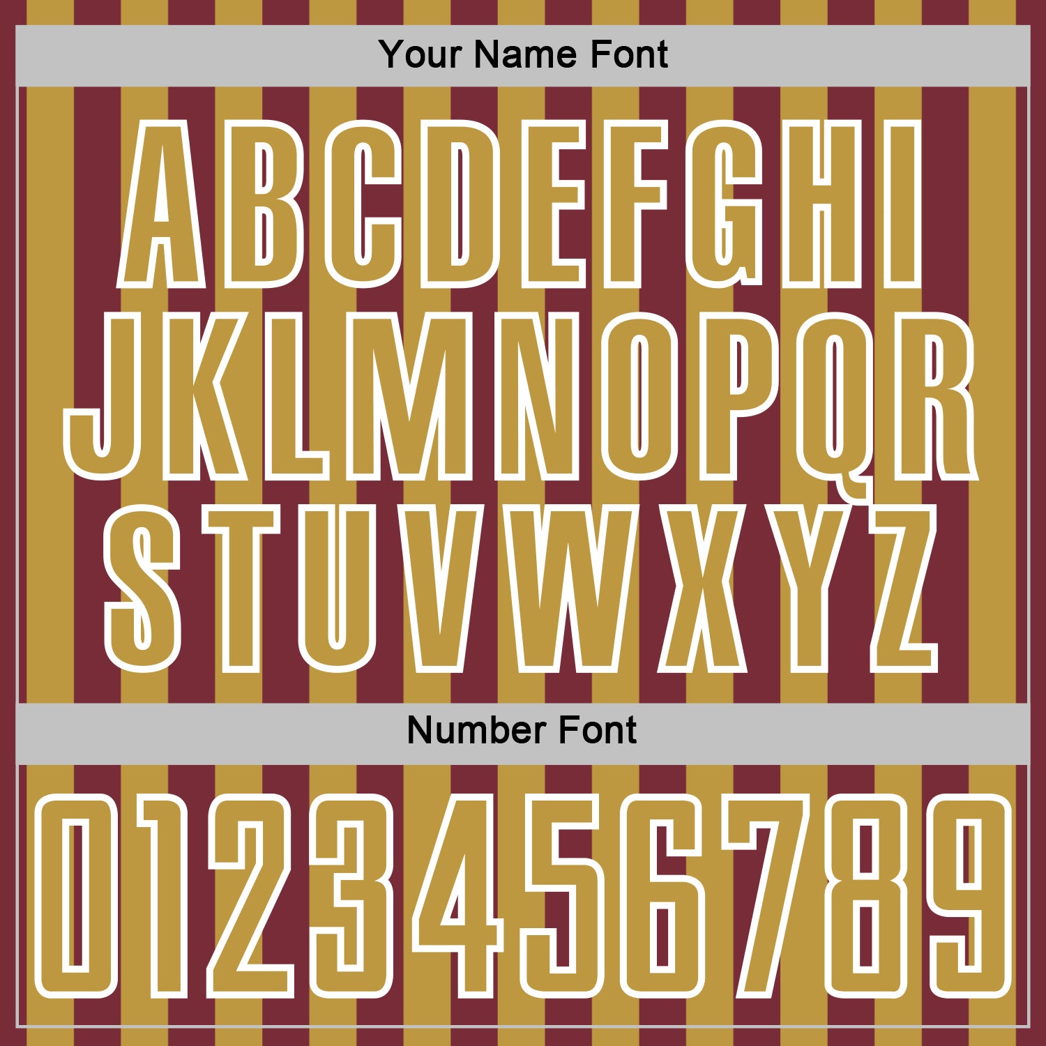 Custom Burgundy Old Gold-White Stripe Sports Sublimation Soccer Uniform Jersey