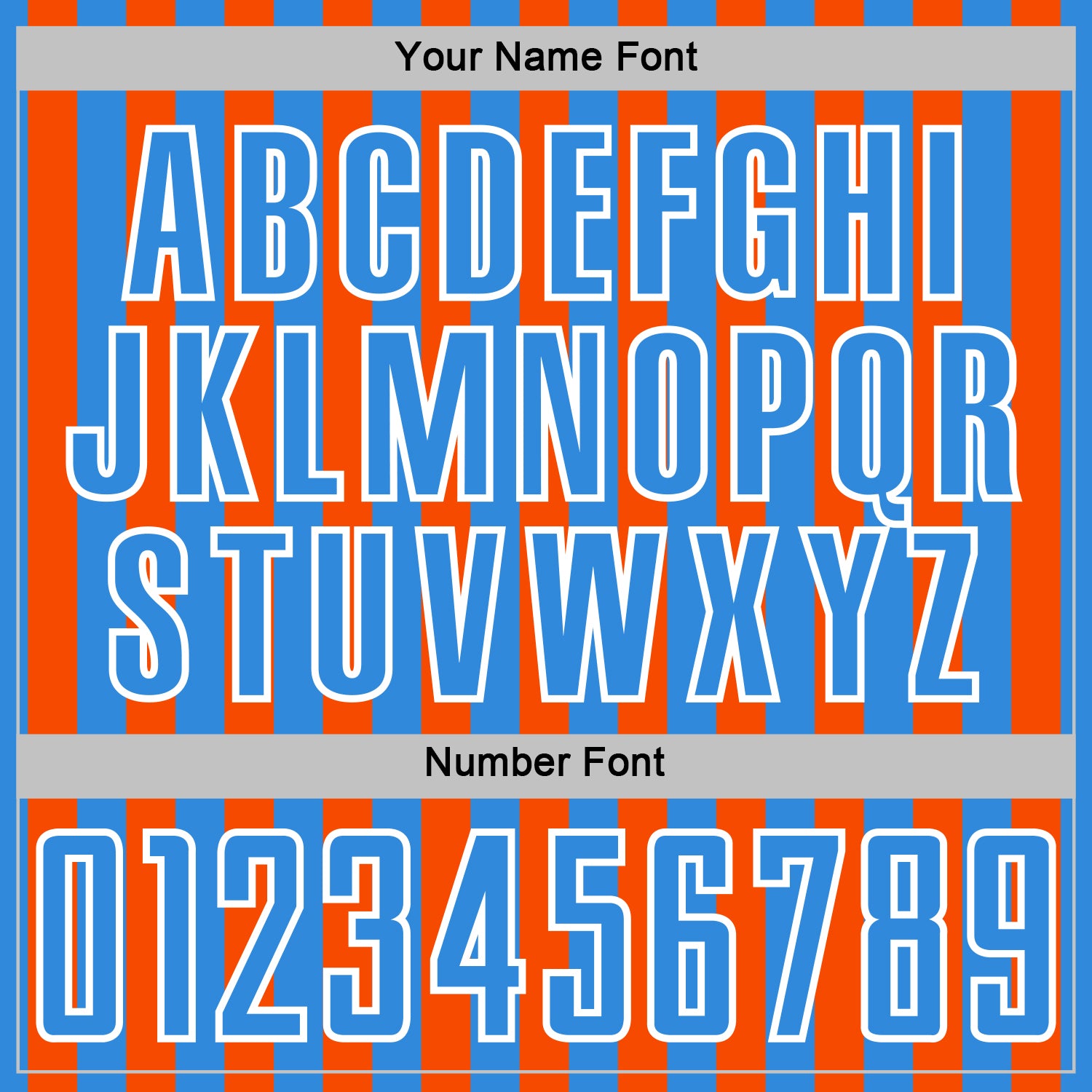 Custom Powder Blue Orange-White Stripe Sports Sublimation Soccer Uniform Jersey