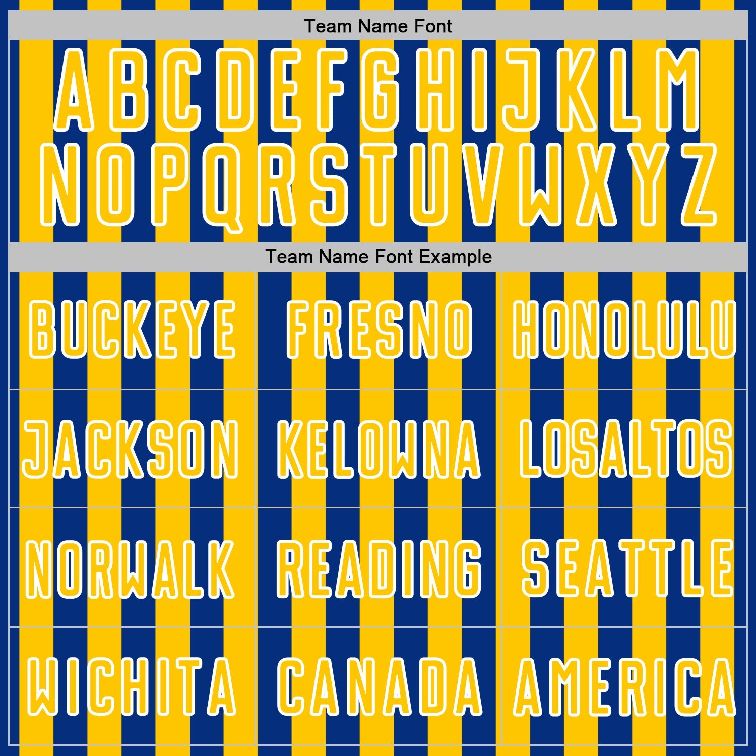 Custom Royal Yellow-White Stripe Sports Sublimation Soccer Uniform Jersey