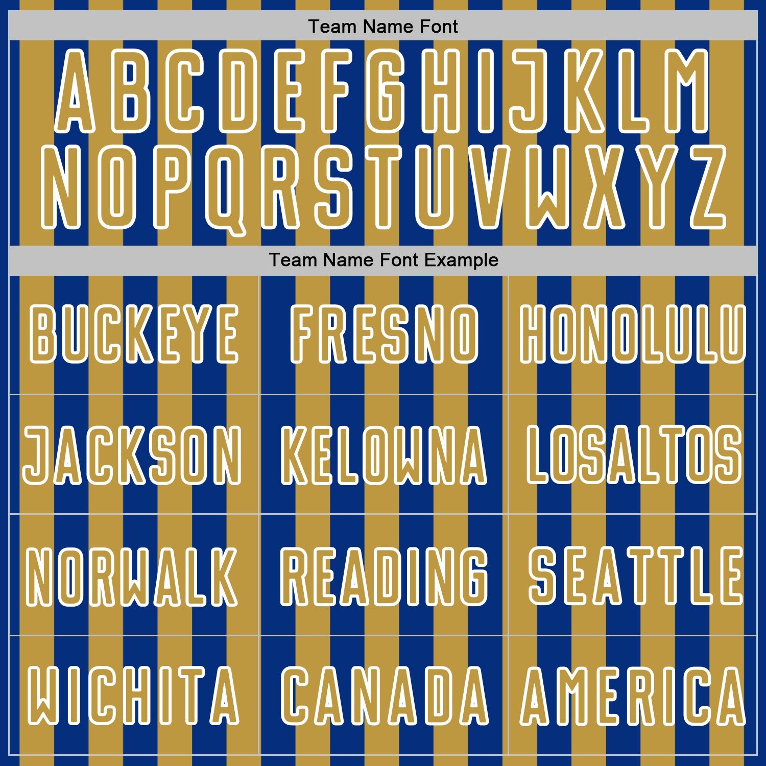 Custom Royal Old Gold-White Stripe Sports Sublimation Soccer Uniform Jersey