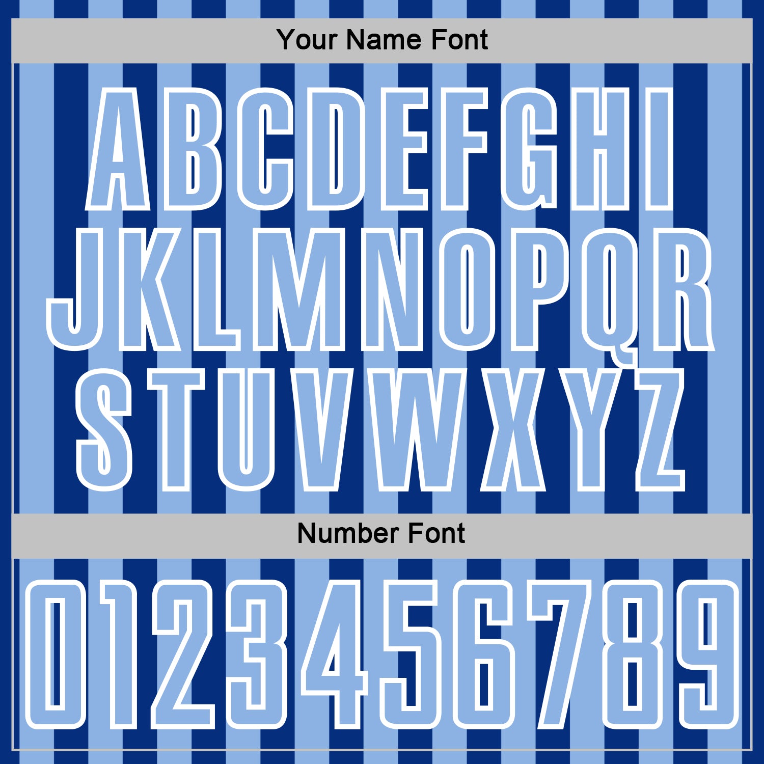 Custom Royal Light Blue-White Stripe Sports Sublimation Soccer Uniform Jersey