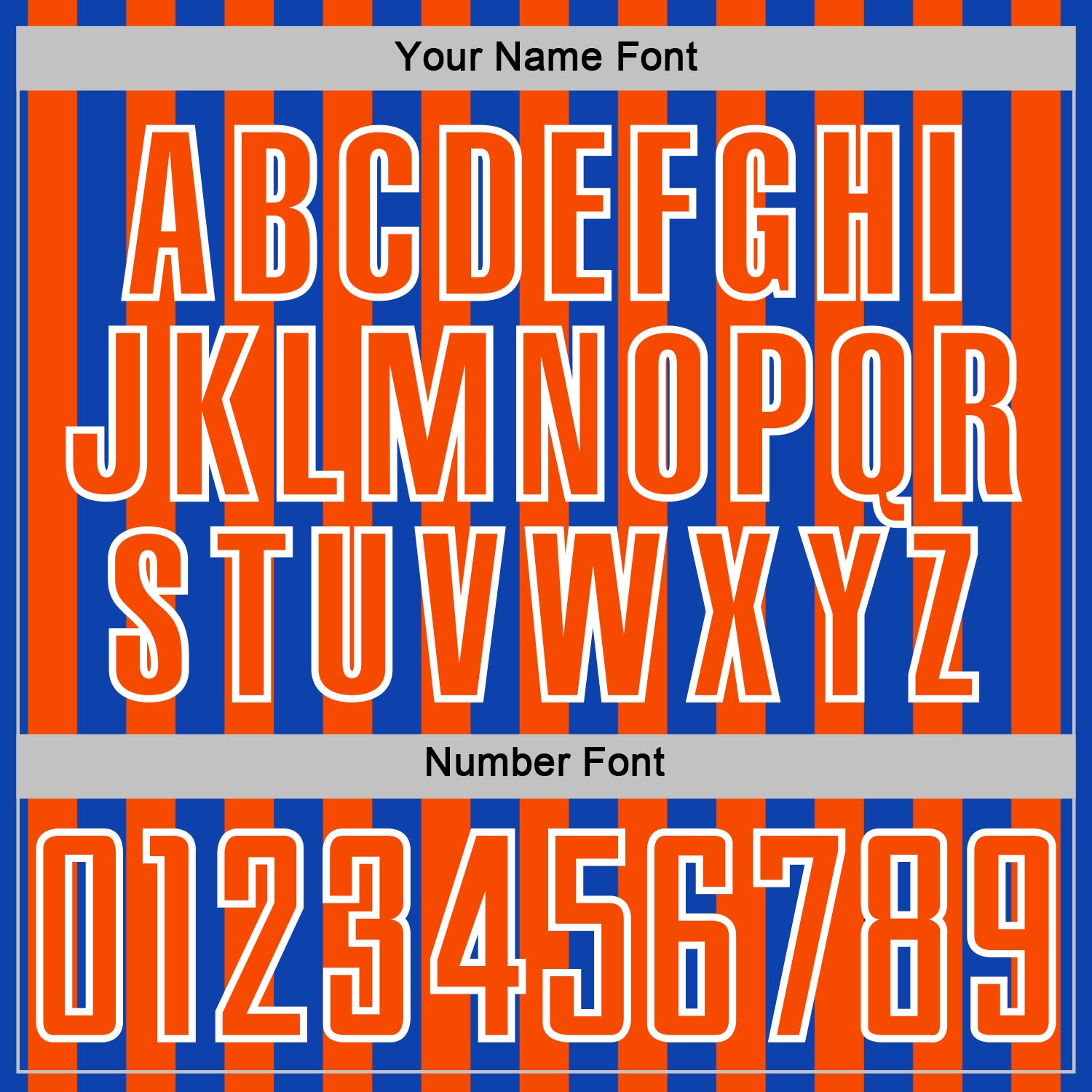 Custom Thunder Blue Orange-White Stripe Sports Sublimation Soccer Uniform Jersey