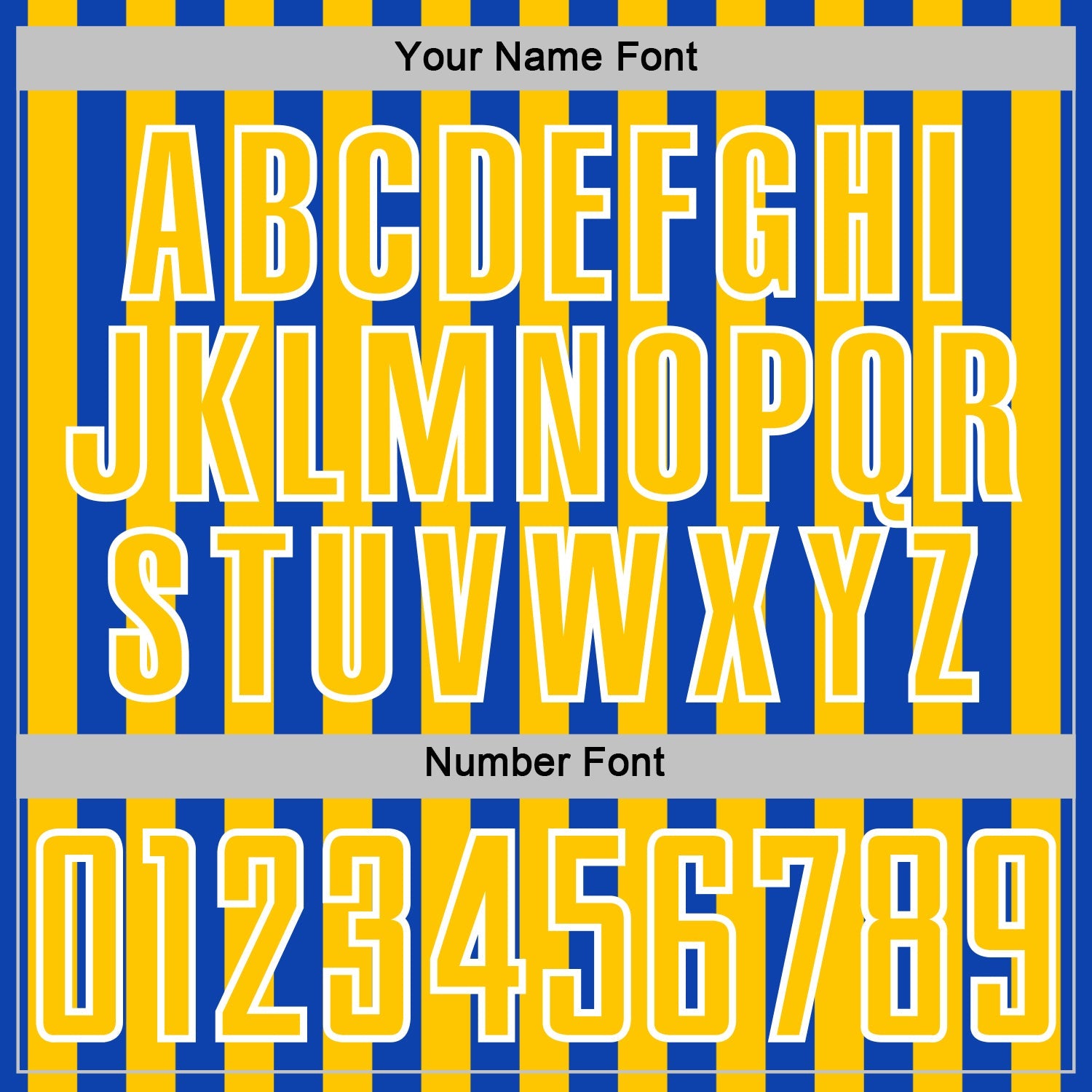 Custom Thunder Blue Yellow-White Stripe Sports Sublimation Soccer Uniform Jersey