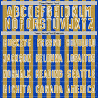 Custom Thunder Blue Old Gold-White Stripe Sports Sublimation Soccer Uniform Jersey