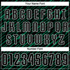 Custom Black Kelly Green-White Line Sports Sublimation Soccer Uniform Jersey