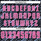 Custom Black Pink Light Blue-White Line Sports Sublimation Soccer Uniform Jersey