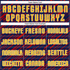 Custom Navy Gold Red-White Line Sports Sublimation Soccer Uniform Jersey