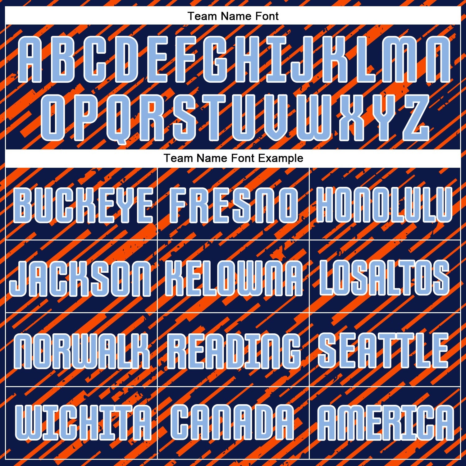 Custom Navy Light Blue Orange-White Line Sports Sublimation Soccer Uniform Jersey