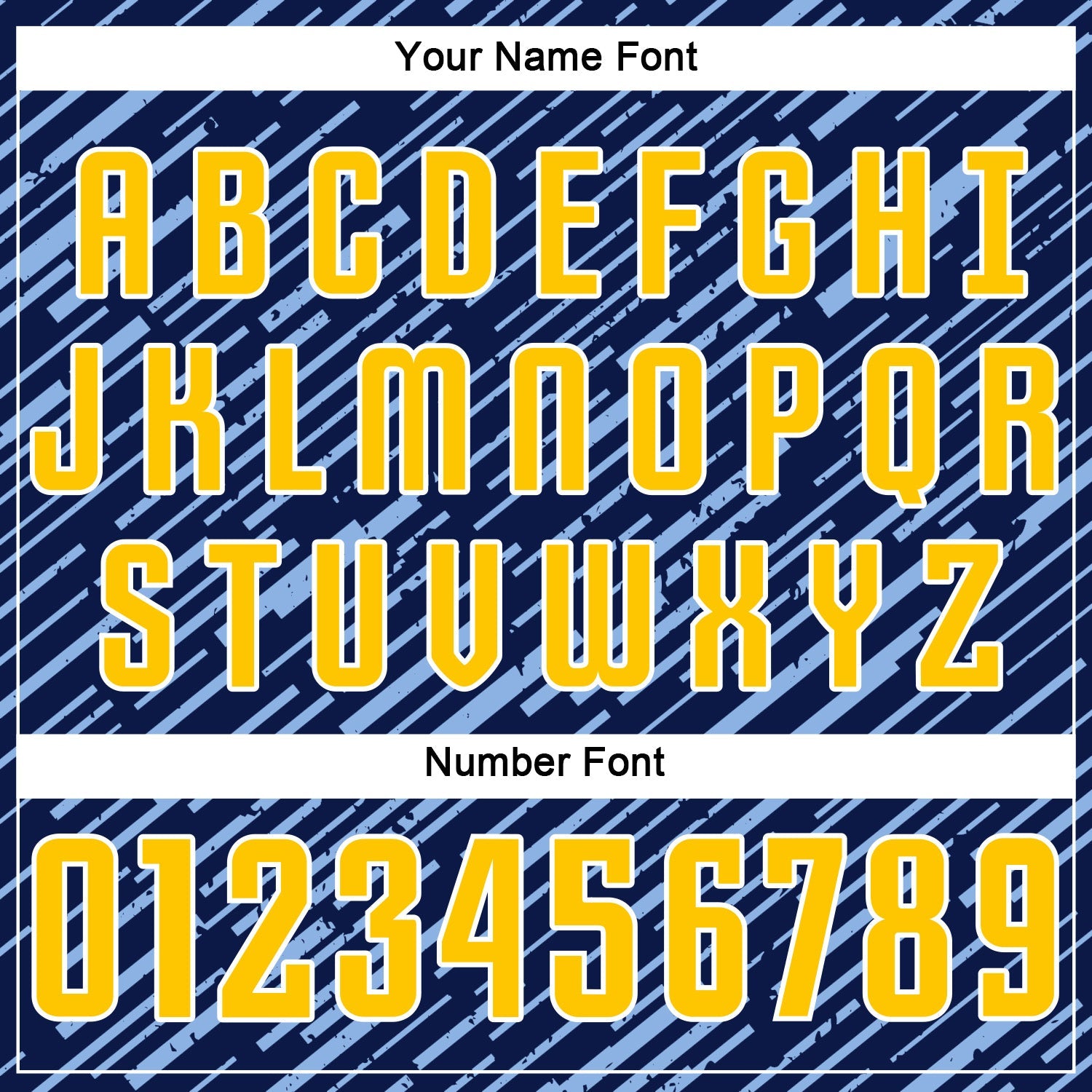 Custom Navy Yellow Light Blue-White Line Sports Sublimation Soccer Uniform Jersey