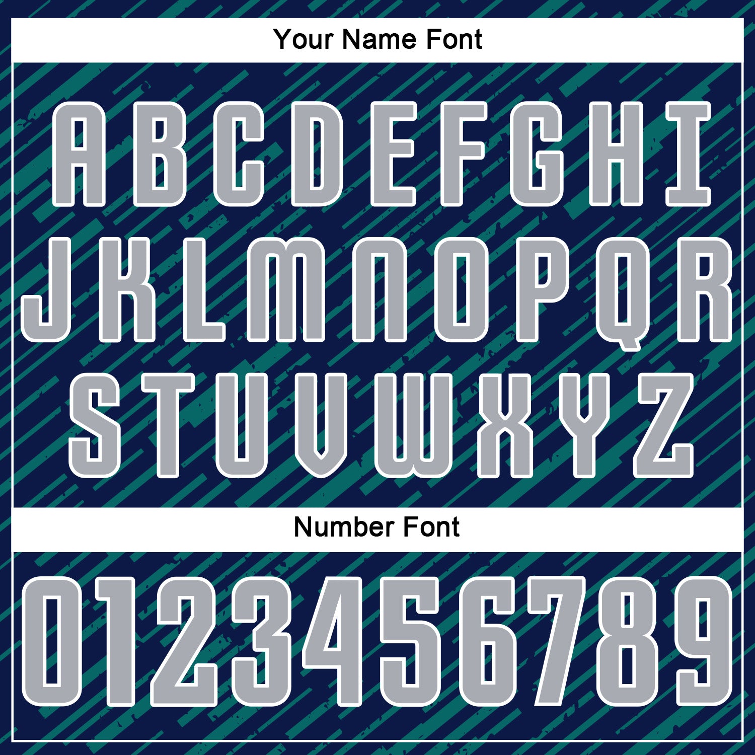 Custom Navy Gray Teal-White Line Sports Sublimation Soccer Uniform Jersey