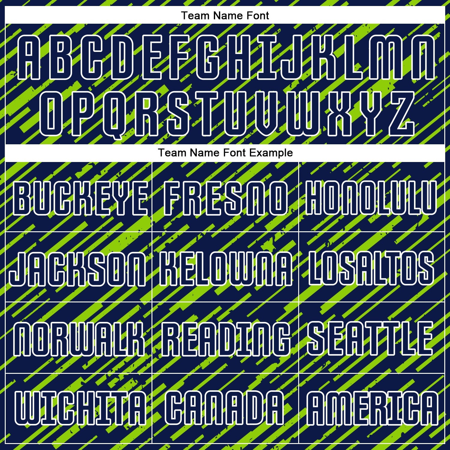 Custom Navy Neon Green-White Line Sports Sublimation Soccer Uniform Jersey