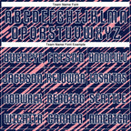 Custom Navy Medium Pink-White Line Sports Sublimation Soccer Uniform Jersey