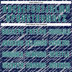 Custom Navy Teal Gray-White Line Sports Sublimation Soccer Uniform Jersey