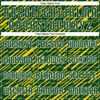 Custom Green Yellow-White Line Sports Sublimation Soccer Uniform Jersey