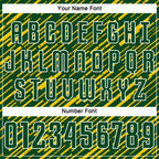 Custom Green Yellow-White Line Sports Sublimation Soccer Uniform Jersey