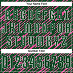 Custom Green Pink-White Line Sports Sublimation Soccer Uniform Jersey