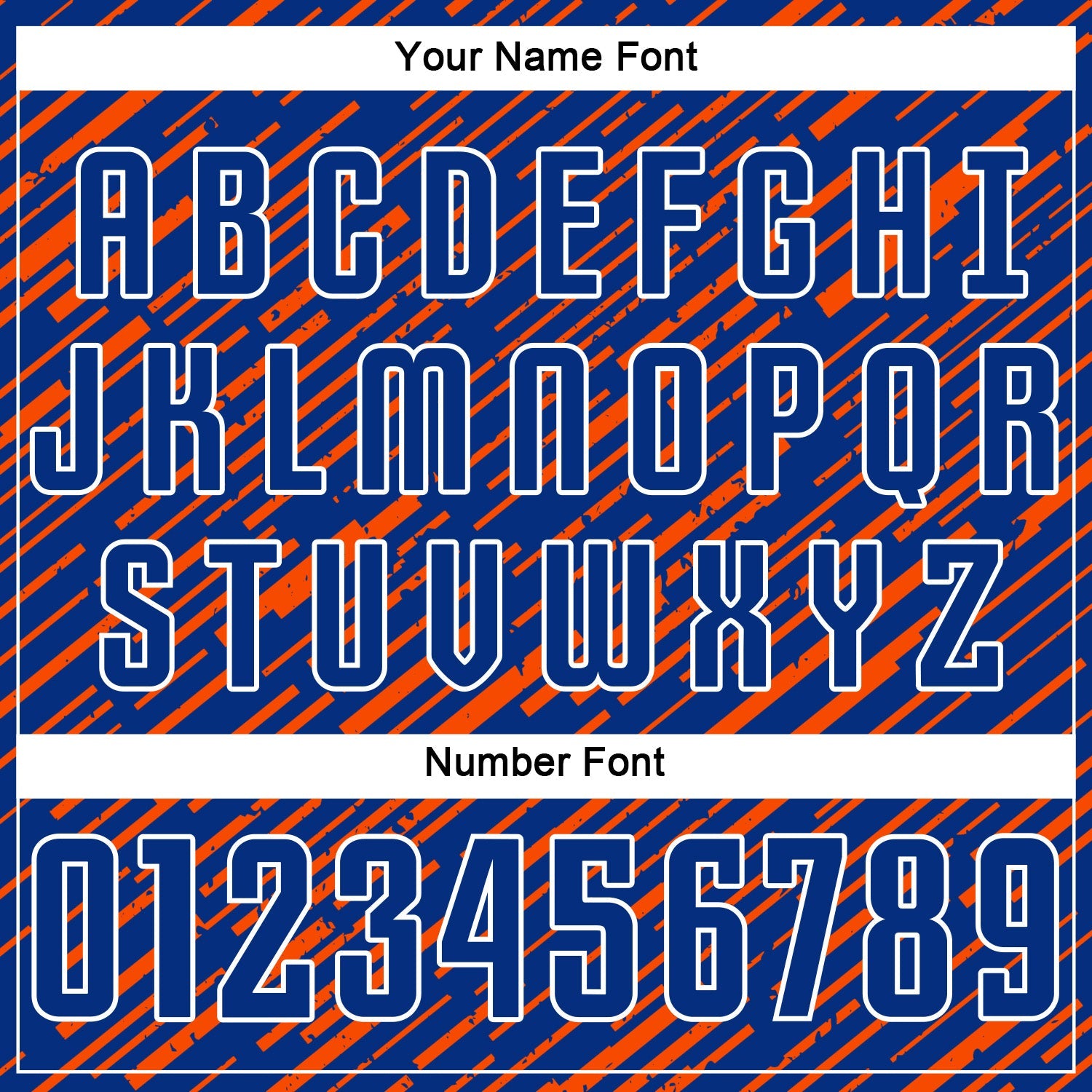 Custom Royal Orange-White Line Sports Sublimation Soccer Uniform Jersey