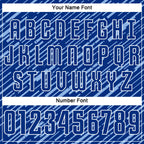 Custom Royal Light Blue-White Line Sports Sublimation Soccer Uniform Jersey