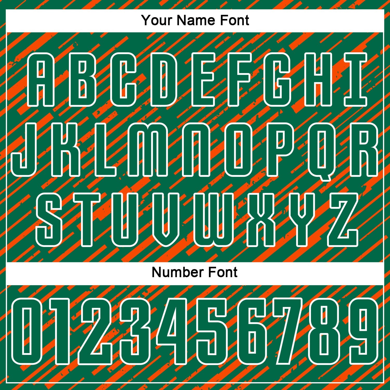 Custom Kelly Green Orange-White Line Sports Sublimation Soccer Uniform Jersey