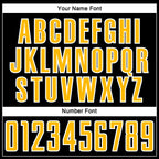 Custom Black Gold Purple-White Liquid Fluid Pattern Sports Sublimation Soccer Uniform Jersey