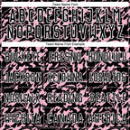 Custom Black Light Pink-White Liquid Fluid Pattern Sports Sublimation Soccer Uniform Jersey