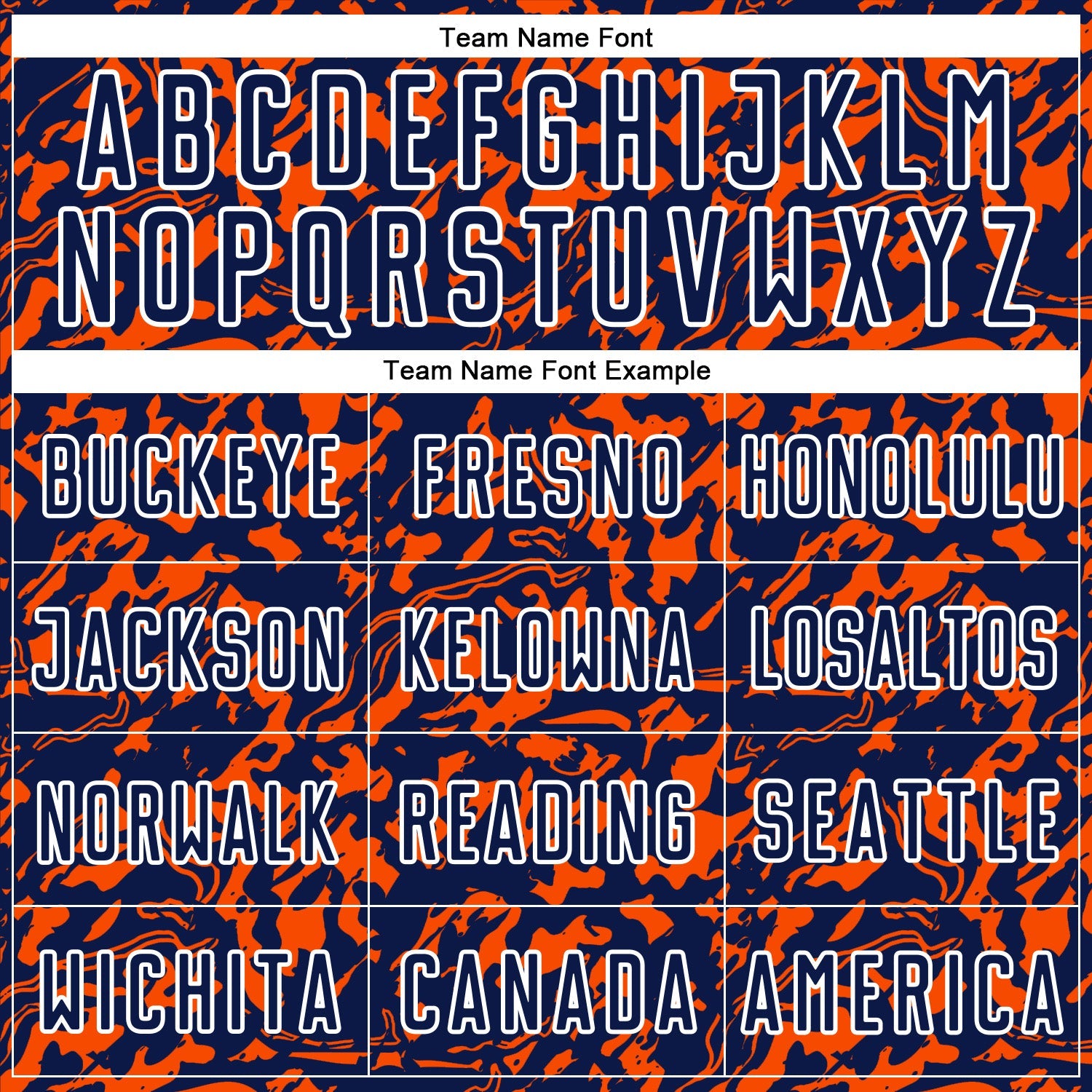 Custom Navy Orange-White Liquid Fluid Pattern Sports Sublimation Soccer Uniform Jersey