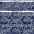 Custom Navy Gray-White Liquid Fluid Pattern Sports Sublimation Soccer Uniform Jersey