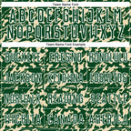 Custom Green Cream-White Liquid Fluid Pattern Sports Sublimation Soccer Uniform Jersey