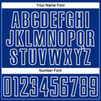 Custom Royal Old Gold-White Liquid Fluid Pattern Sports Sublimation Soccer Uniform Jersey