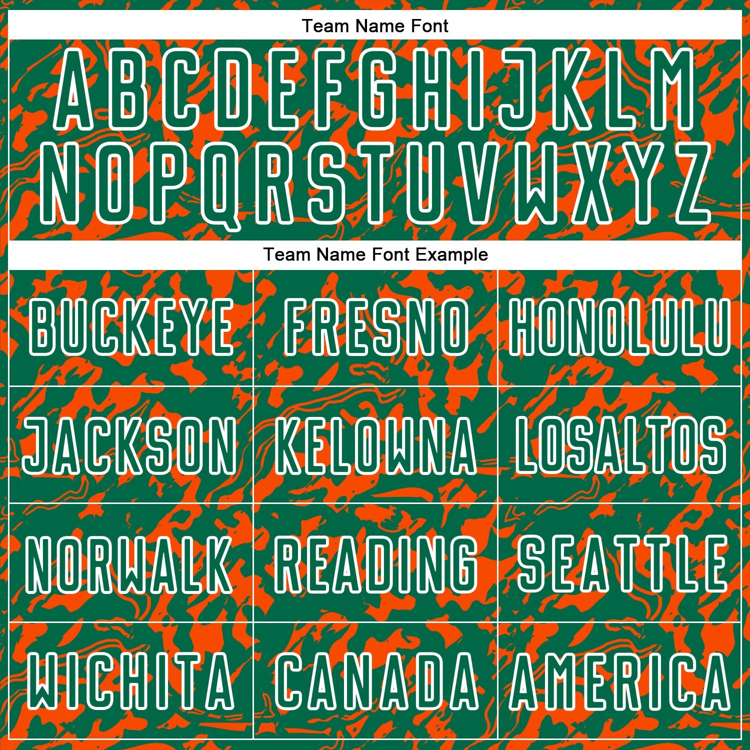 Custom Kelly Green Orange-White Liquid Fluid Pattern Sports Sublimation Soccer Uniform Jersey