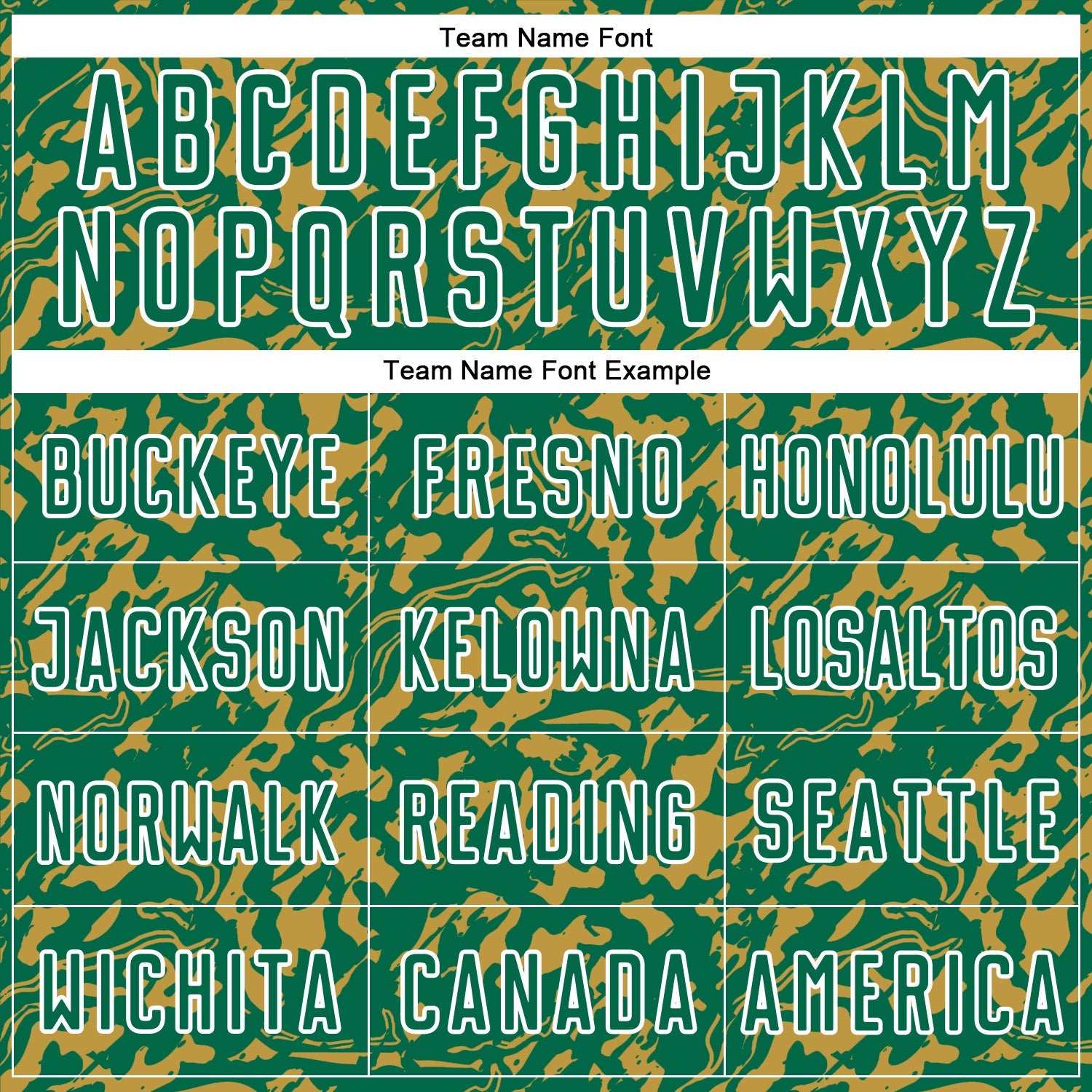 Custom Kelly Green Old Gold-White Liquid Fluid Pattern Sports Sublimation Soccer Uniform Jersey