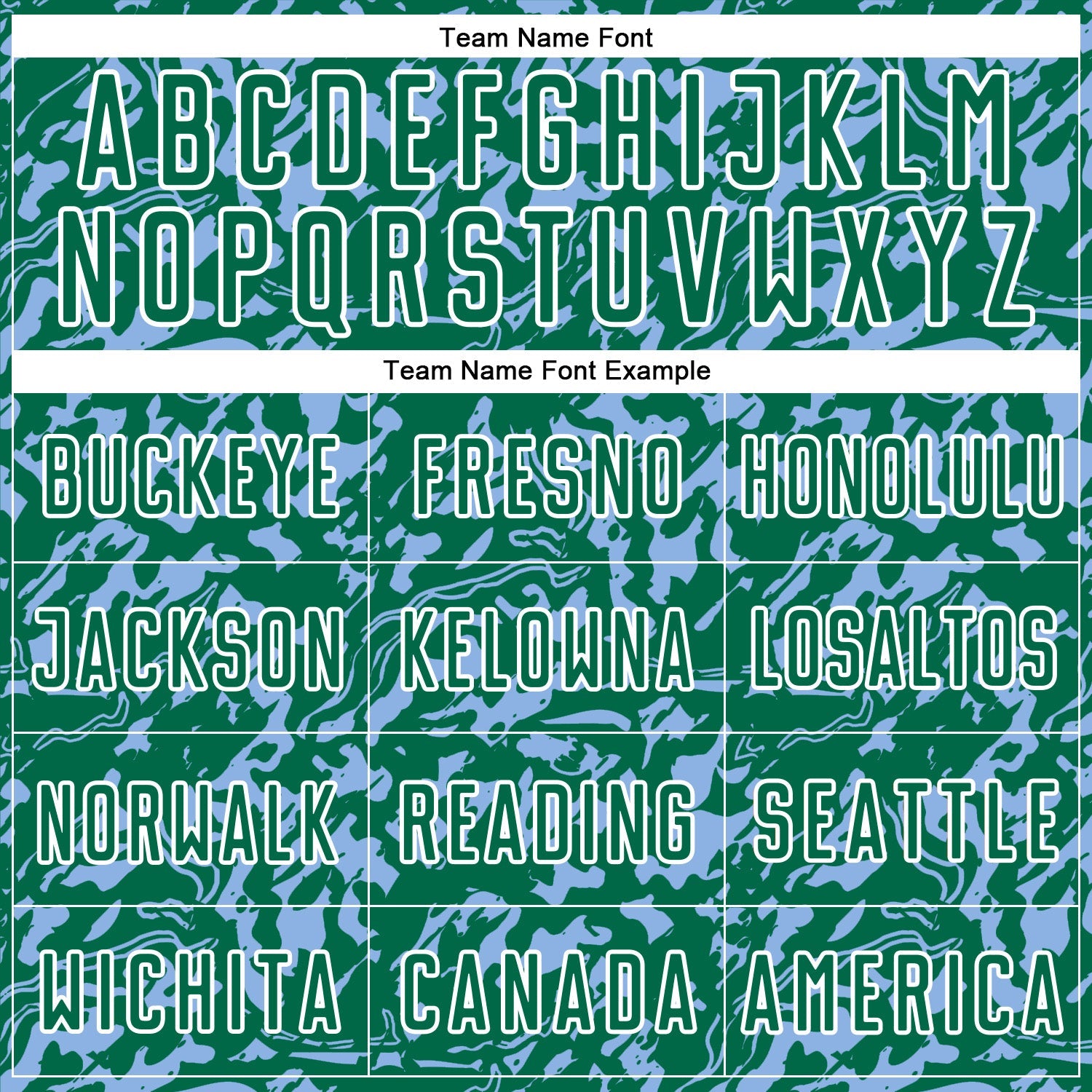 Custom Kelly Green Light Blue-White Liquid Fluid Pattern Sports Sublimation Soccer Uniform Jersey