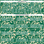 Custom Kelly Green Cream-White Liquid Fluid Pattern Sports Sublimation Soccer Uniform Jersey