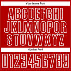 Custom Red Royal-White Liquid Fluid Pattern Sports Sublimation Soccer Uniform Jersey