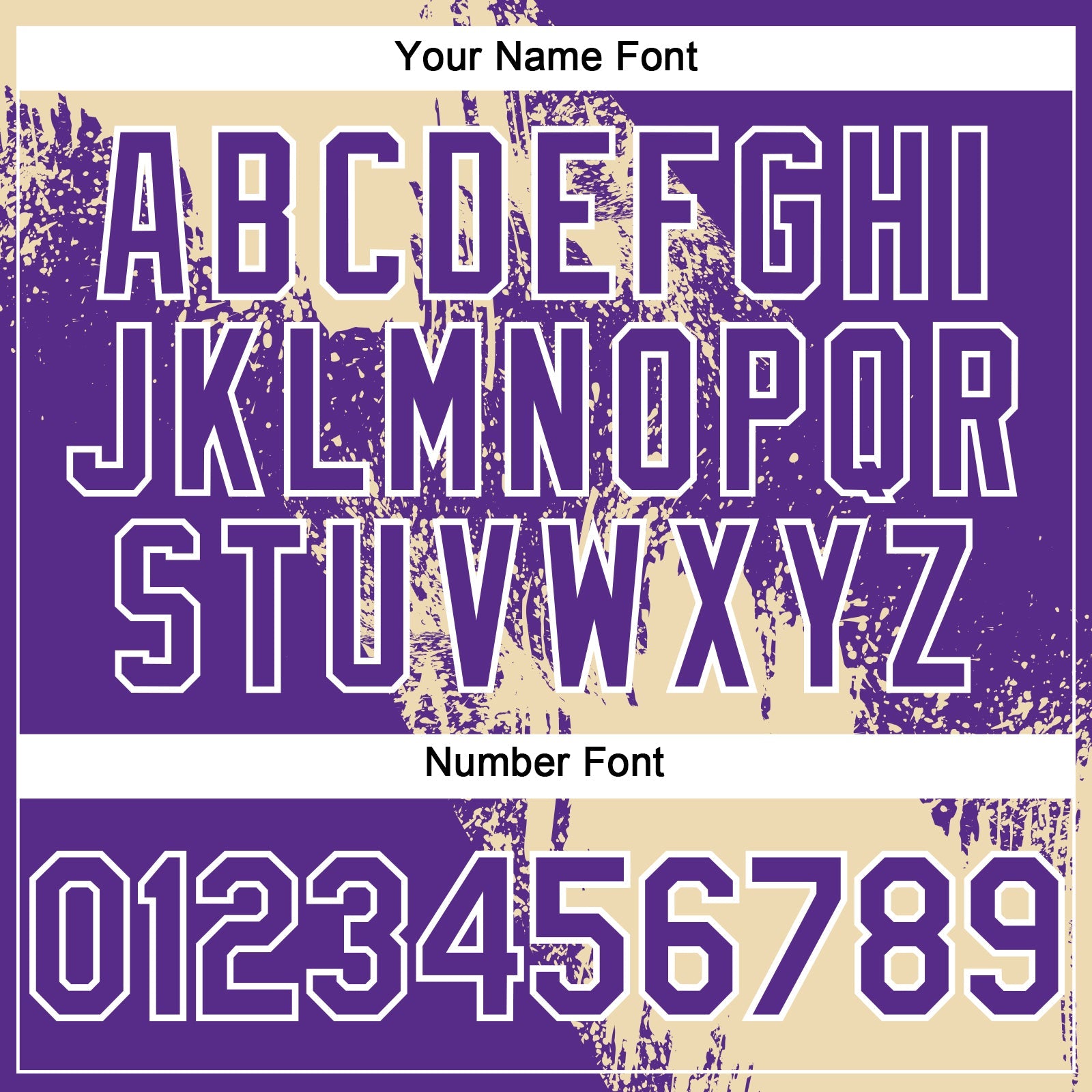 Custom Cream Purple-White 3D Pattern Abstract Brush Stroke Two-Button Unisex Softball Jersey