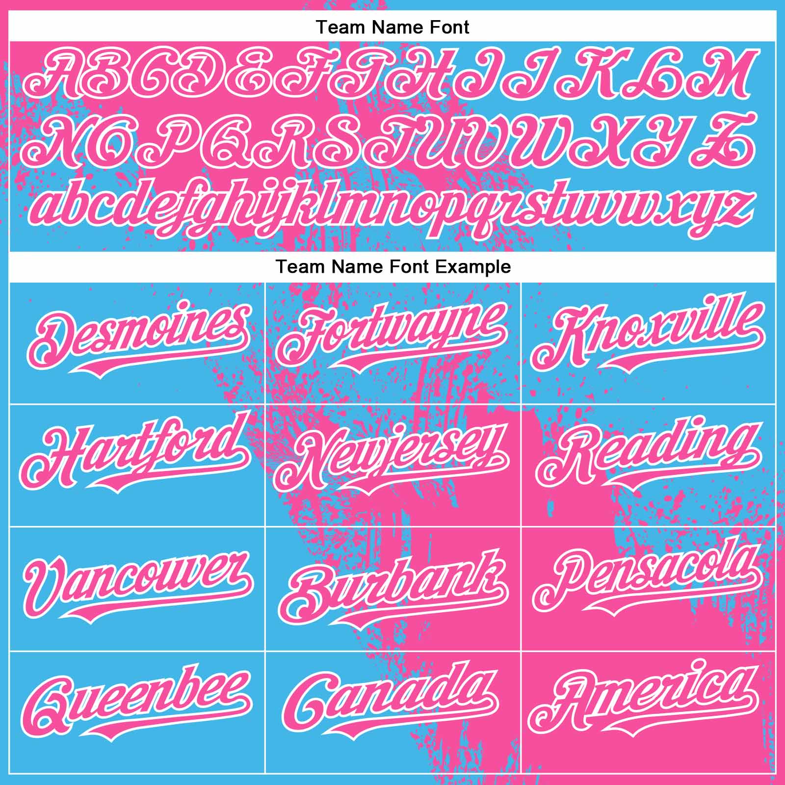 Custom Pink Sky Blue-White 3D Pattern Abstract Brush Stroke Two-Button Unisex Softball Jersey